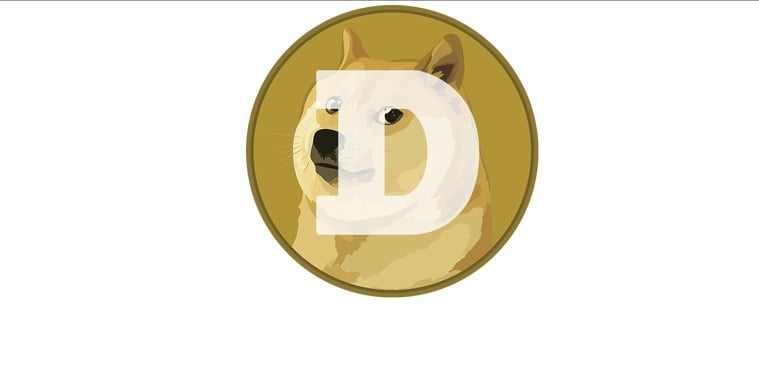 Dogecoin-Münze